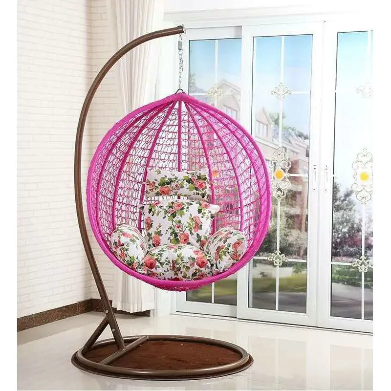 -Indoor Outdoor Rope Hanging Swing Terrace Bedroom Hammock Egg Chair Swing Custom Patio Swing Chair