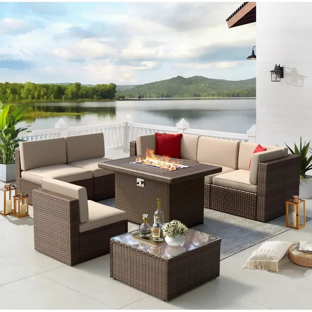 # Patio Furniture Set 8PCS With 40