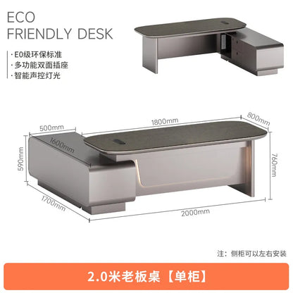 Minimalist Crafts Office Desk Storage Luxury Executive Organizers Office Desk Computer European Meuble Bureau Home Furniture