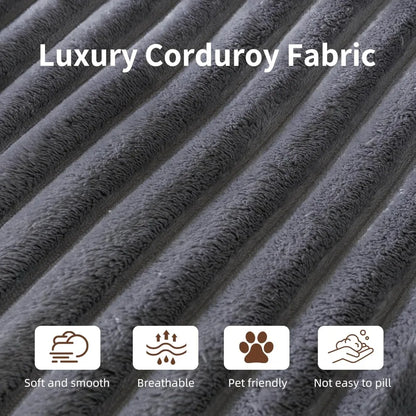 Cloud Sofa 110'' Modular Sectional Couch with 2 Movable Ottoman U Shaped Deep Seat Boneless Sofa for Living Room