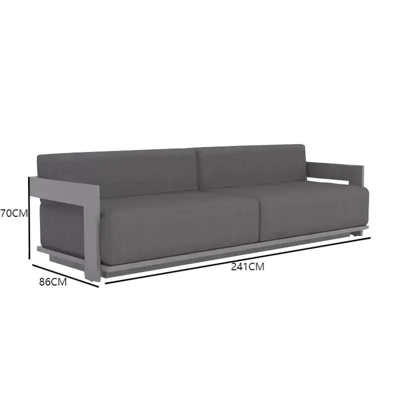 Outdoor villa terrace garden sun protection aluminum alloy sofa furniture set