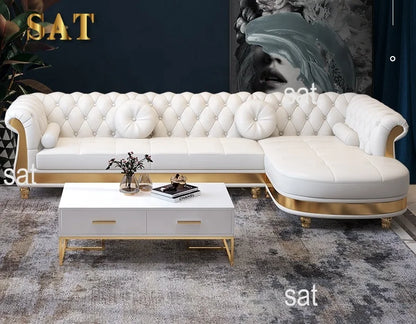 Contemporary C700 Modern Living Room Corner Sofa Set with Massage Feature for Apartment or Mall Furniture