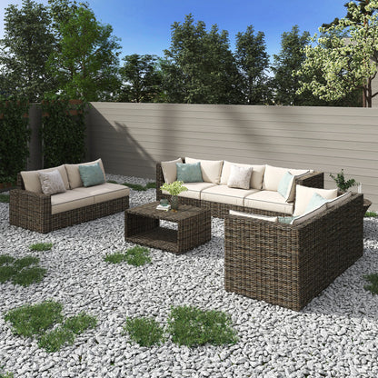 High Quality Wicker Patio Furniture  Rattan Garden Sofa Garden Furniture Set