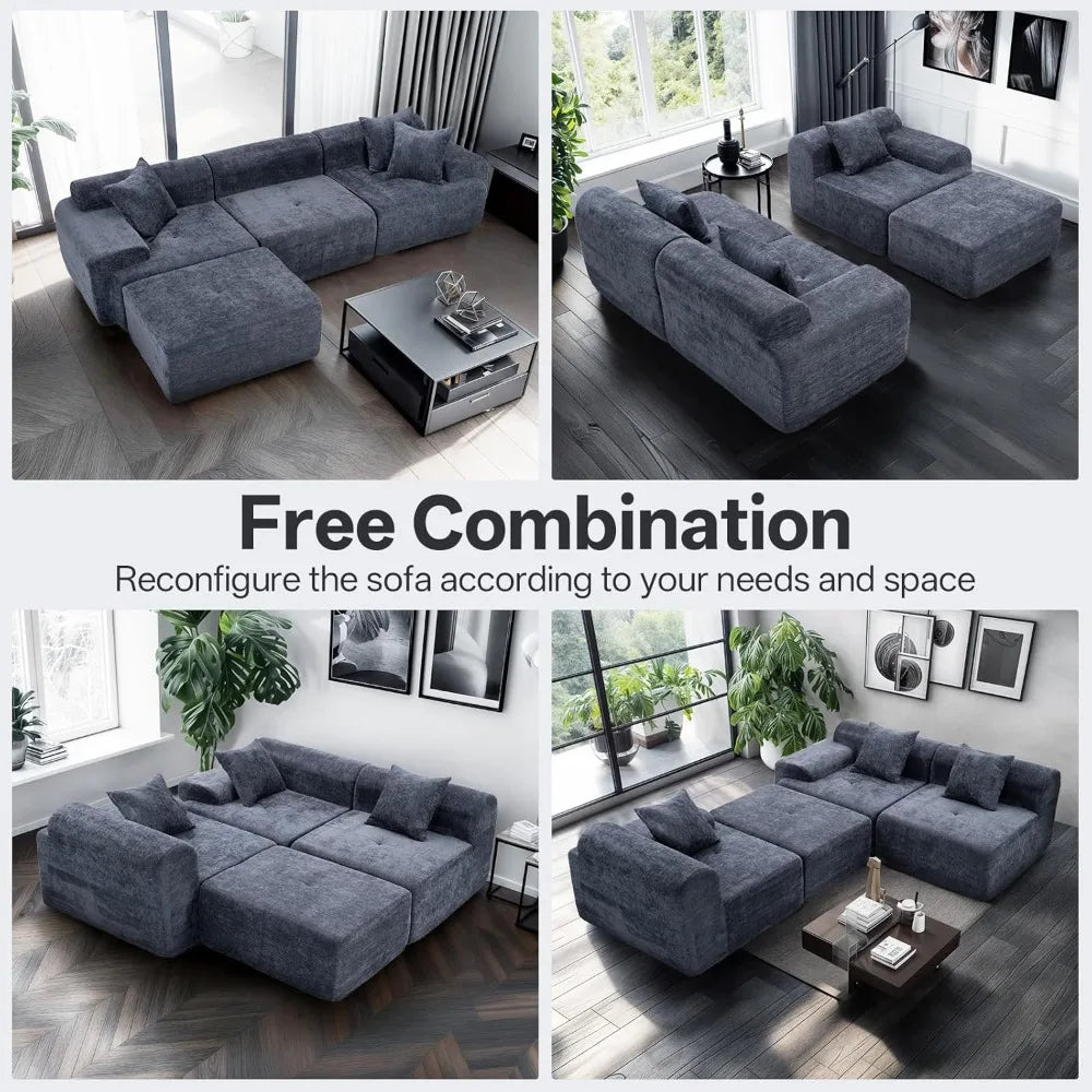 Modern Memory Foam Couch Modular Compressed Lazy Floor Vacuum Sofa Set Furniture Living Room Sofa