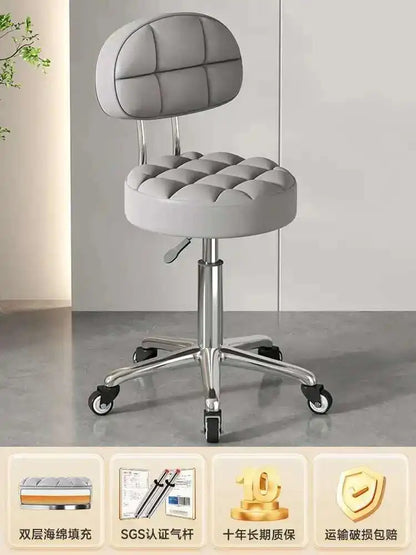 Beauty Chair Specifically Designed for Beauty Salon Adjustable Rotating Pulley Hair Salon Round Stool Tabouret A Roulette 원형의자