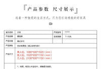 4*American all-solid wood leather sofa European double triple retro modern simple