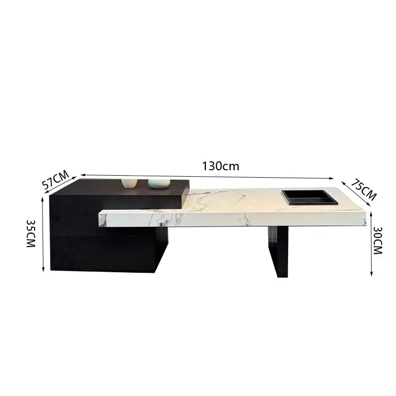 SS Italian Unique Coffee Table Luxury Nordic Living Room Modern Side Table Minimalist Center Writing Mesa Auxiliar Home Furnitur