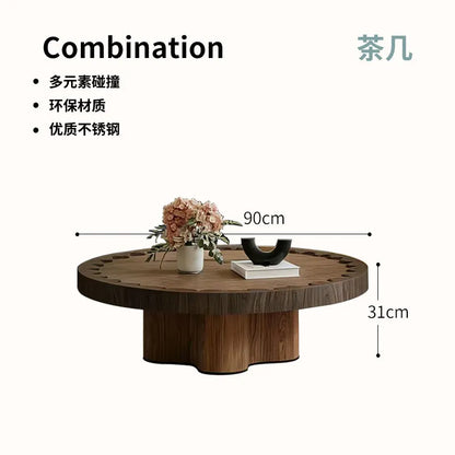 Minimalism Living Room Coffee Tables Bedroom Furniture Homestay Modern Coffee Tables Tea Wooden Furniture ChaJi MH40CJ