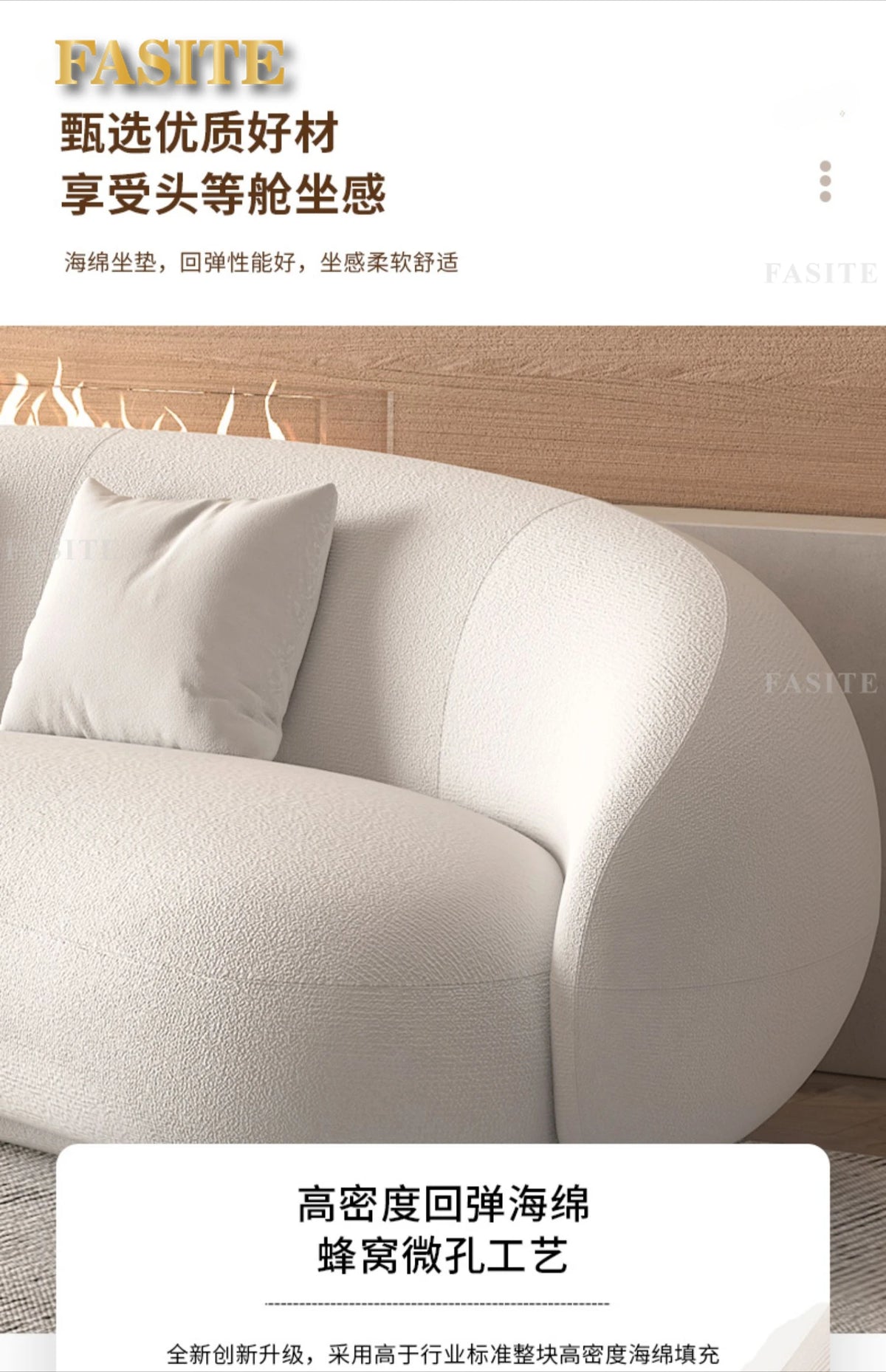 Premium Italian Banana Sofa Minimalist Shaped Sofa Living Room Simple Modern Arc Cashew Sofa