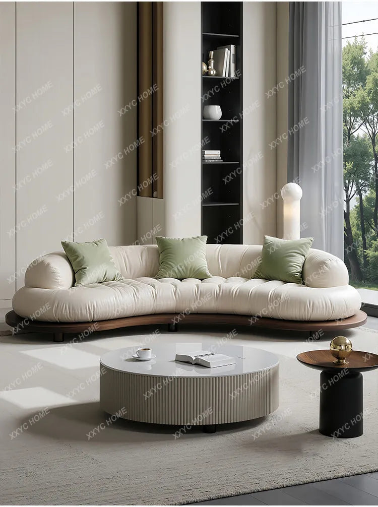 Arc sofa semi-circular moon arc special-shaped creative living room
