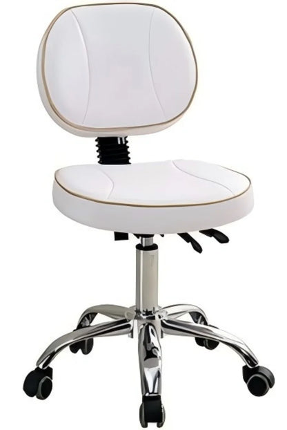 Multifunctional Electric Vertical Therapy Bed Ivory White PU Leather 3 Motors Electric Beauty Tattoo Massage Bed