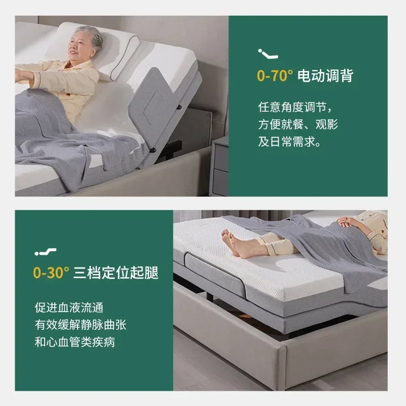 Comfortable Bedframe Beds Multifunction Adjustable Modern Electric Beds Recovery Old People Bedroom Furniture Cama Plegable LLB