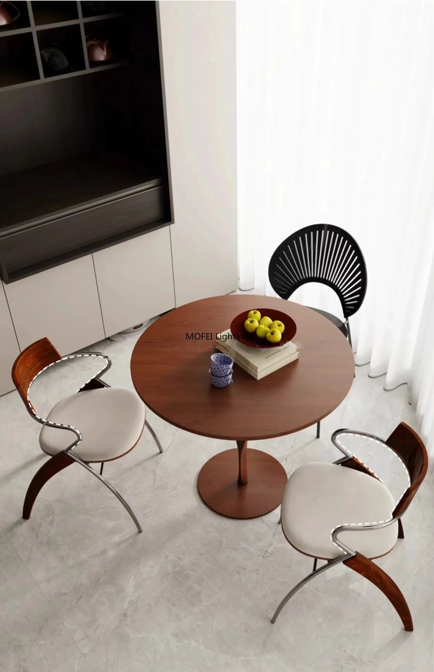 Antique Danish Designer Dining Chair Retro Simple Household Solid Wood Backrest Armchair Net Red Coffee Shop Leisure Chair