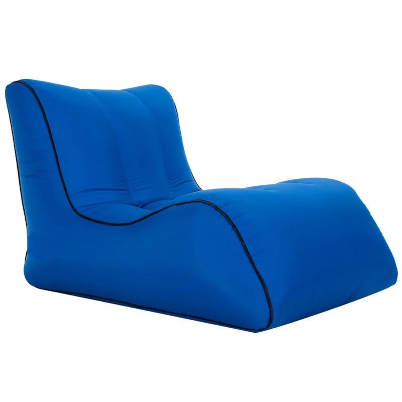 Inflatable Sofa Beach Camping Hiking Picnics Music Festivals-easy Inflation Air Chair Lounger Fabric Foldable Backyard Use
