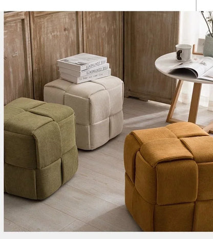 Household door shoes stool fashion small stool simple creative dice stool living room sofa stool pedal stool.