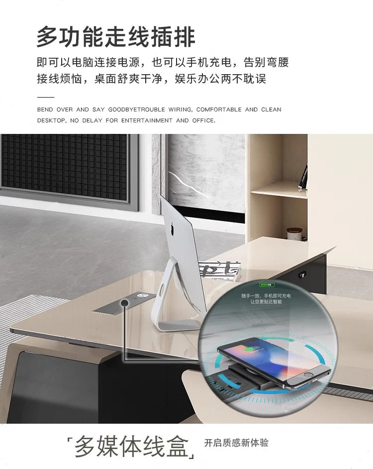 Modern Computer Office Desk Conference Storage Executive Standing Office Desk Display Crafts Mesa Ordenador Trendy Furniture