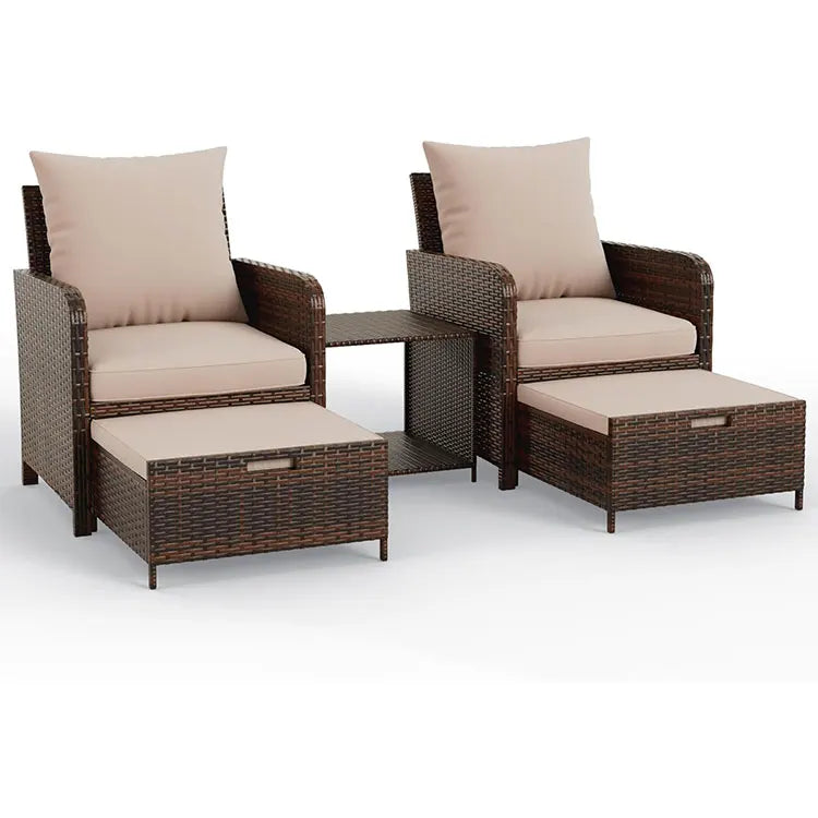 Hot SalesDygj Modern Design Outdoor Patio Furniture Durable & Comfortable Wicker Rattan Sofa Set & Garden Chair For Courtyard &