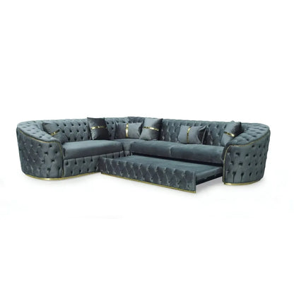 Modern Comfortable Corner Sofa Set for Living Room Home Furniture with Stylish Hall Application