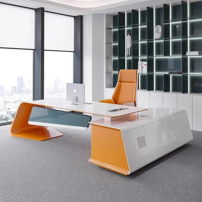 Modern luxury 200 240 280 cm paint boss desk Motion Computer desk office table computer desks Office Furniture gaming tables