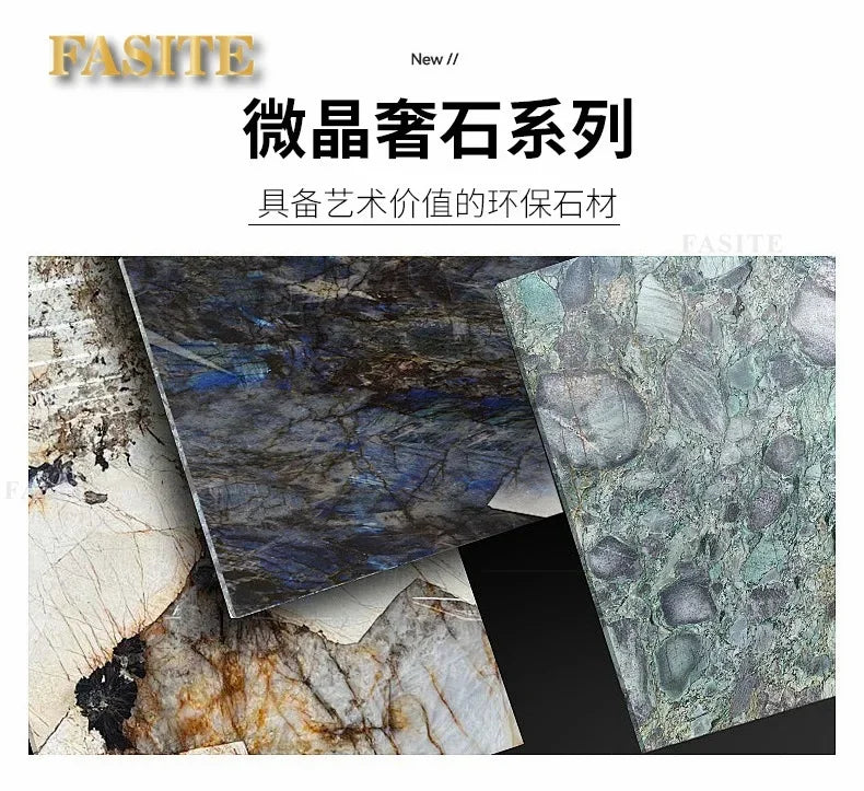 LightLuxury Coffee Table Living Room Home High-end Rectangular Luxury Stone Tea Table New High-end Villa Large Flat Coffee Table
