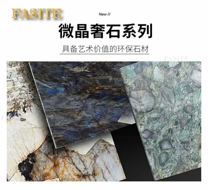 LightLuxury Coffee Table Living Room Home High-end Rectangular Luxury Stone Tea Table New High-end Villa Large Flat Coffee Table