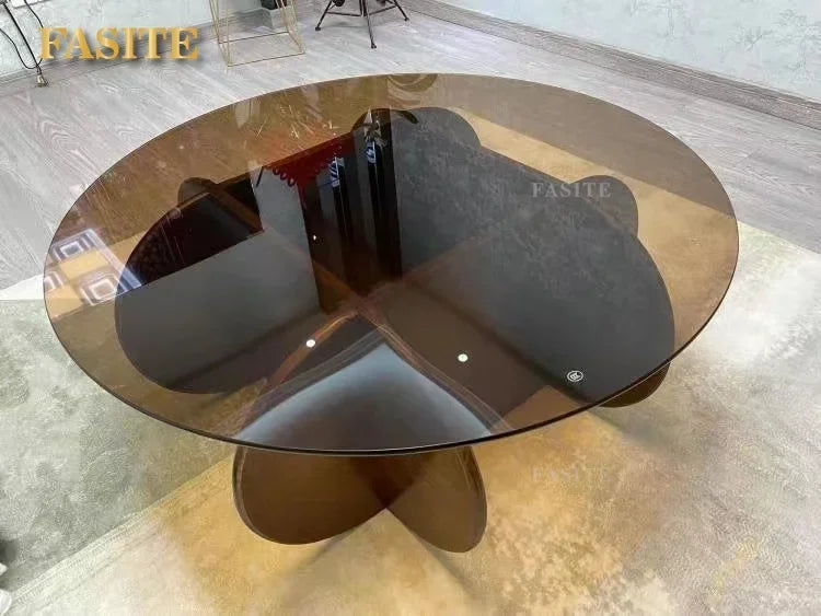 Unique Display Coffee Table Clear Ornaments Aesthetic Minimalist Coffee Table Luxury Design Mesa Centro Salon Home Furniture