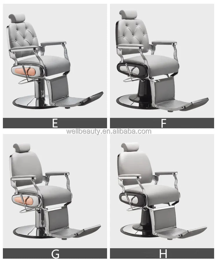 Retro Stylish King Beauty Hairdressing Armrest Hair Styling Classic Hydraulic Furniture Salon Barber Chair