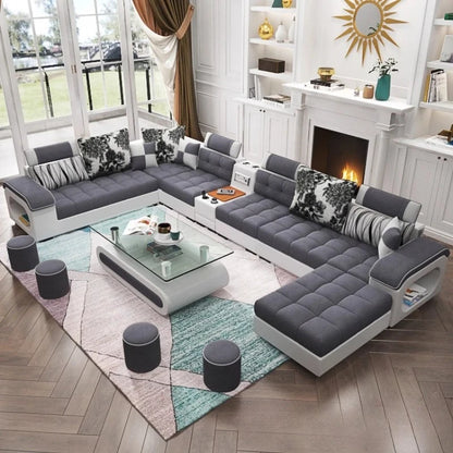 Luxury Minimalist Sofa Multifonction Sectional Storage Massage Sofa Modern Living Room Muebles Para El Hogar Home Furniture