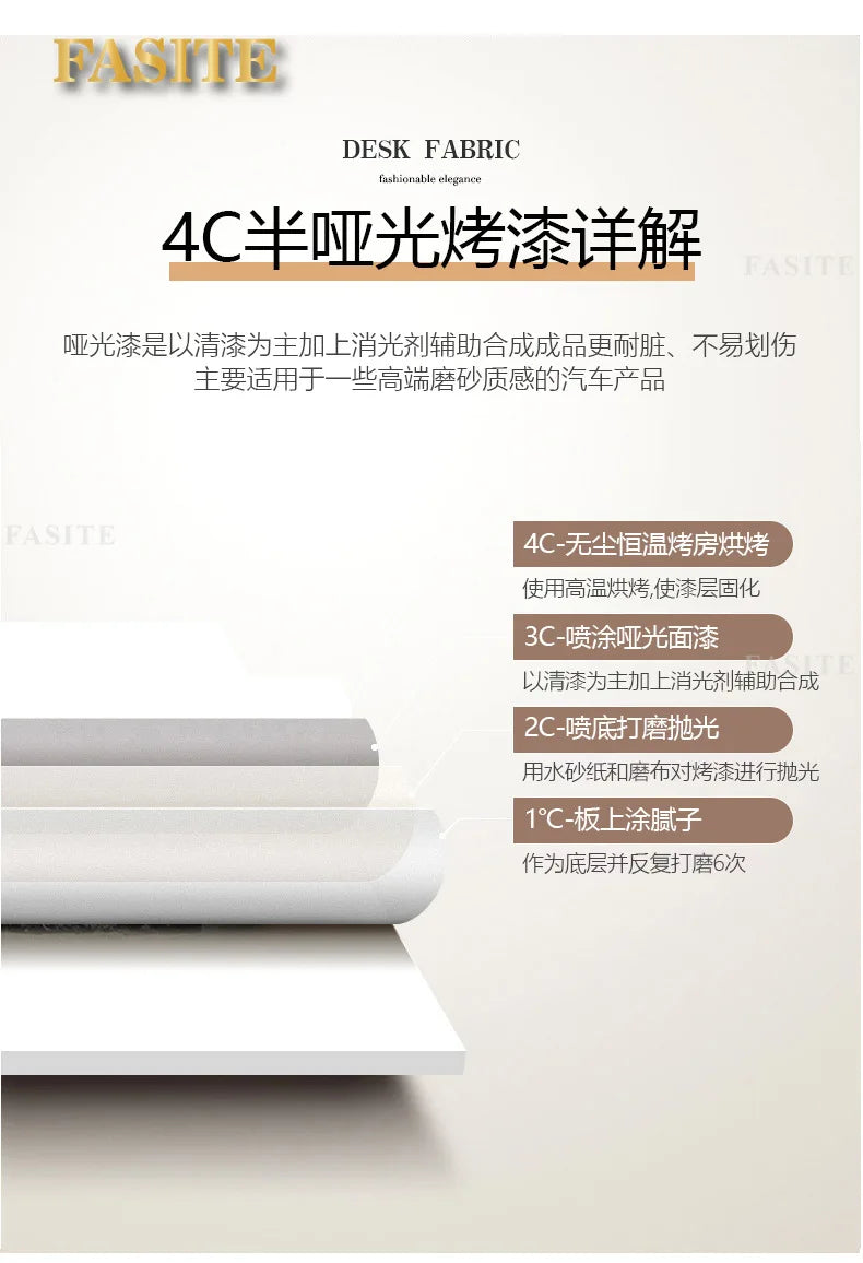 High end light luxury stone table, high-end office desk and chair combination, home L-shaped computer, high-end medical beauty