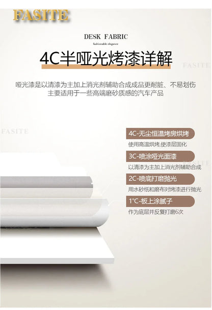 High end light luxury stone table, high-end office desk and chair combination, home L-shaped computer, high-end medical beauty