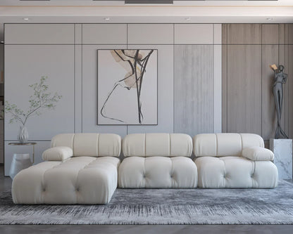 Nordic l shape Sectional sofa With Ottoman Modular Combination Velvet Modular Sofas Long Couch