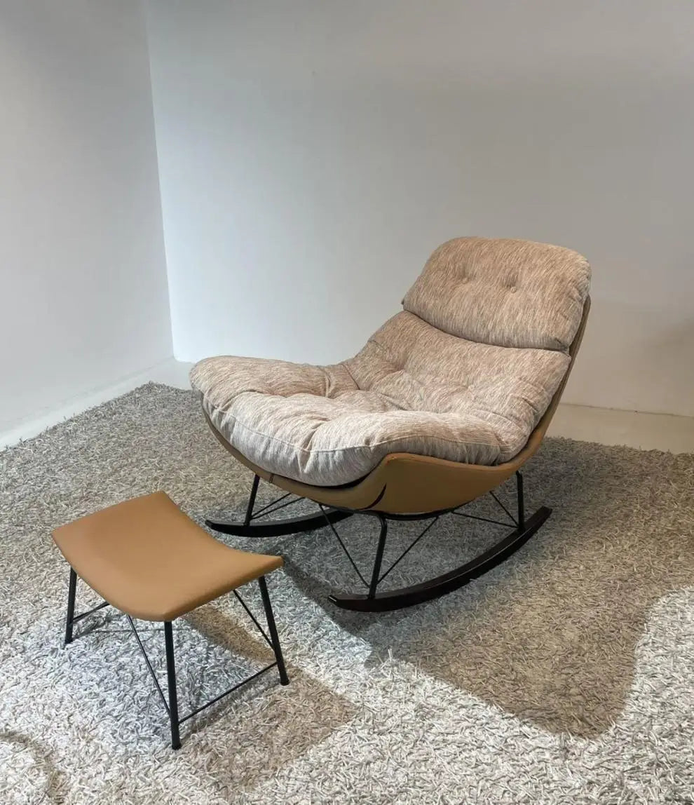 Premium light luxury lazy rocking chair sedentary without collapsing living room single sofa chair