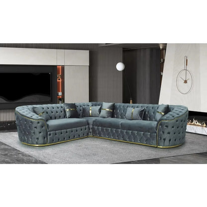 Modern Comfortable Corner Sofa Set for Living Room Home Furniture with Stylish Hall Application