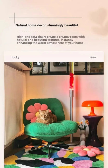 Modern Living Room Furniture Single Sofa Chair Corduroy Lounge Chair, Small Space Accent Chair Comfortable Reading Chair