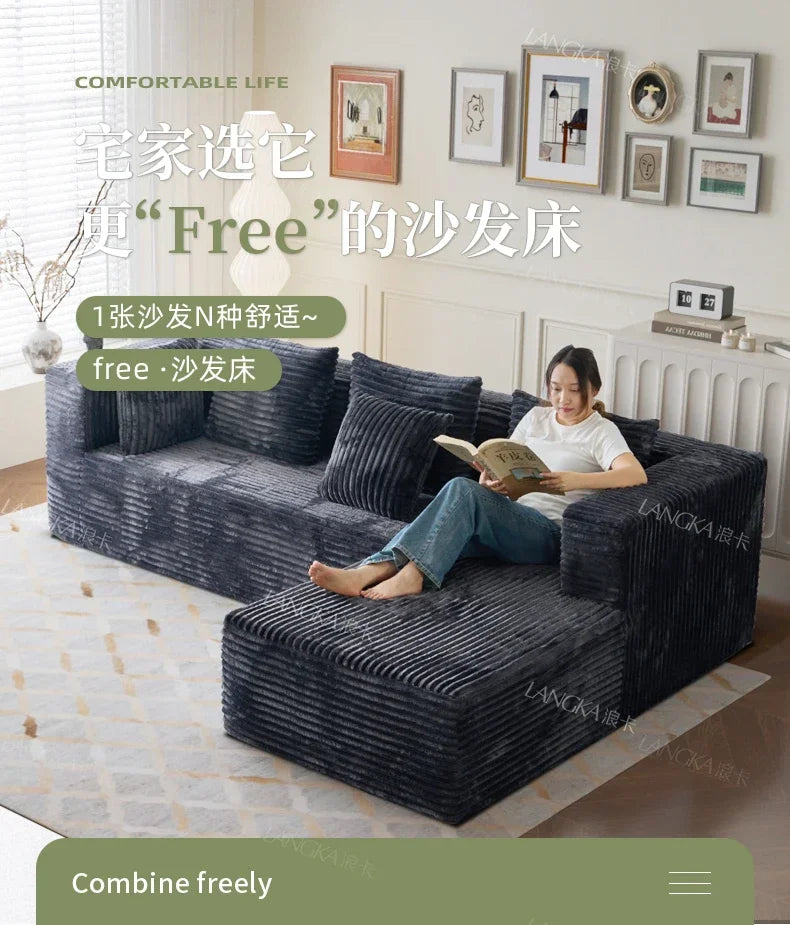 AR Home Furniture Living Room Fabric Compressed Sofa Lounge Daybed L Shape Bedroom Sofa Bed Couch Recliner Divano Da Soggiorno