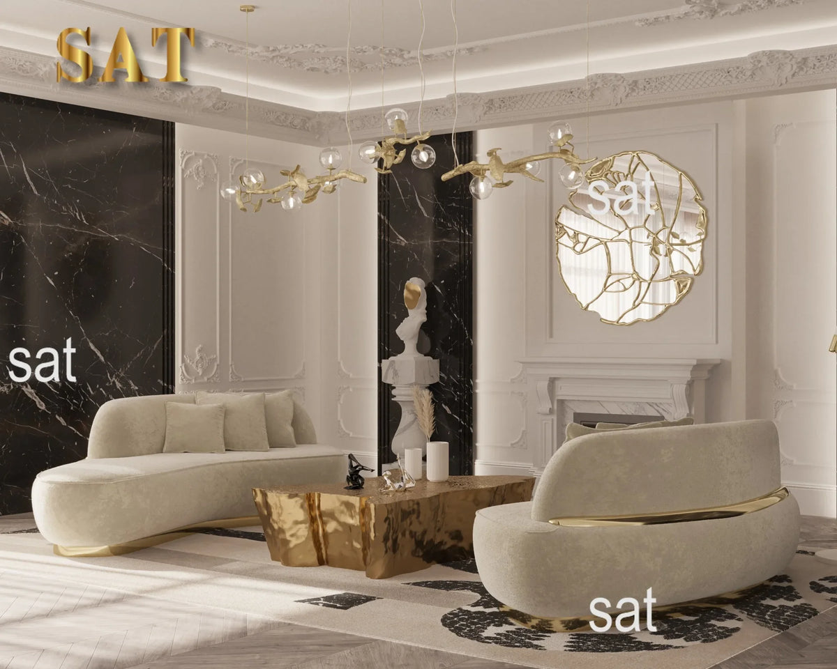 -Sectional living room furniture Foshan furniture wedding party villa luxury sofa
