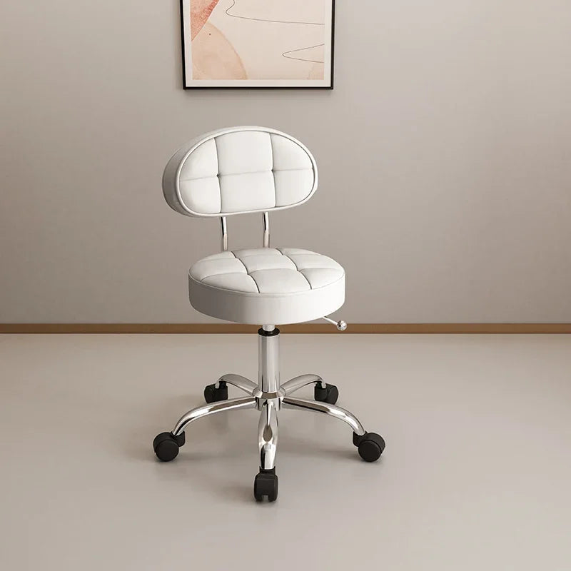Professional Beauty Salon Chairs Backrest Barber Pedicure Chair Lifting Manicure Hairdresser Hair Salons Wheel Stool Furniture