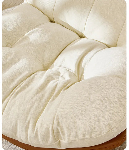 Medieval Style Rotating Nest Chair for Living Room Balcony Home Decor Luxury Fabric Lazy Leisure Single Sofa Chair