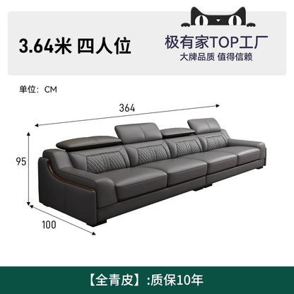 Genuine Leather Modern Sofas Luxury Recliner Comfortable Relax Armchairs Sofas Bedrooms Lazy Sillas Para Sala De Estar Furniture