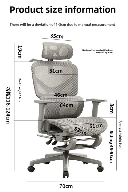 Computer Gaming Chair Ergonomic Chair Adjustable Rotatable Lumbar Support Sedentary Not Tired Silla Gamer Office Furniture