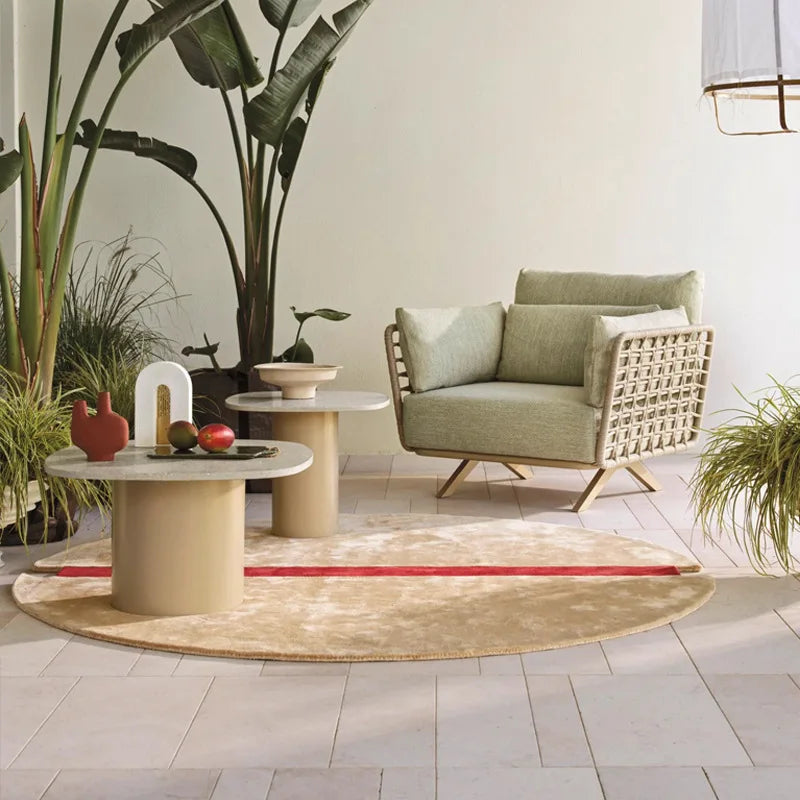 Nordic Outdoor Sofa Rattan Cafe Courtyard Villa Hotel Garden