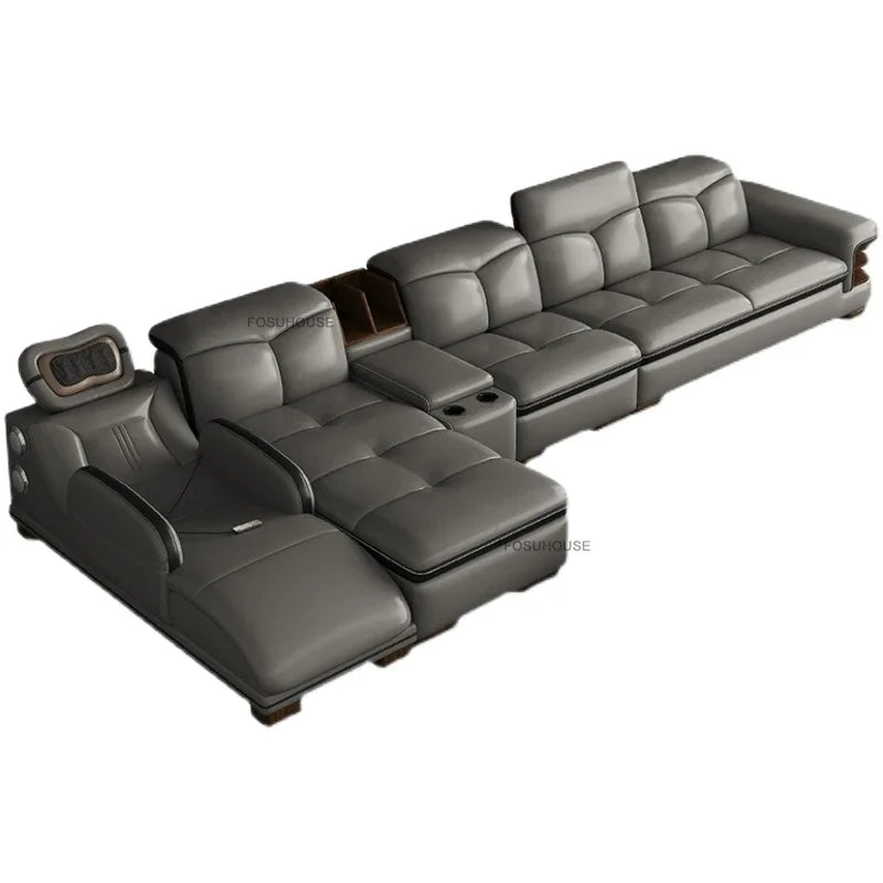 European Luxury Living Room Sofas Home Leisure Sofa Bed Recliner Design Living Room Furniture Modern Corner Smart Massage Sofa