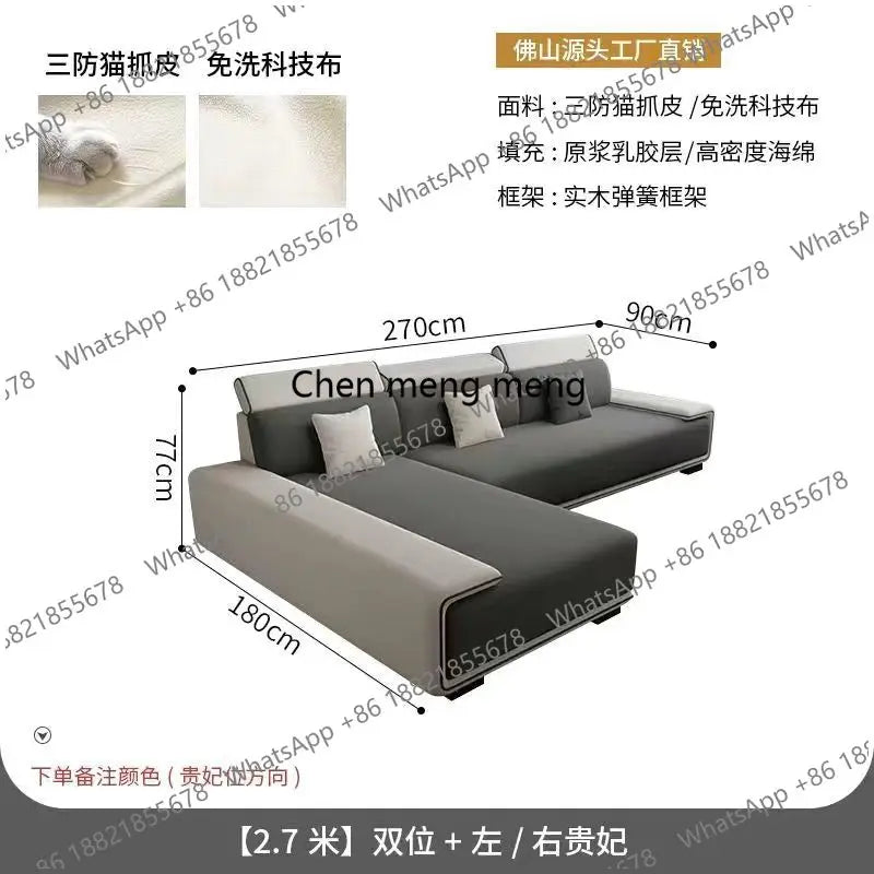 a55 Luxury Sectional Sofas Chaise Longue Bed Italian Modern Sofa Living Room Armchair Muebles Para El Hogar Home Furniture