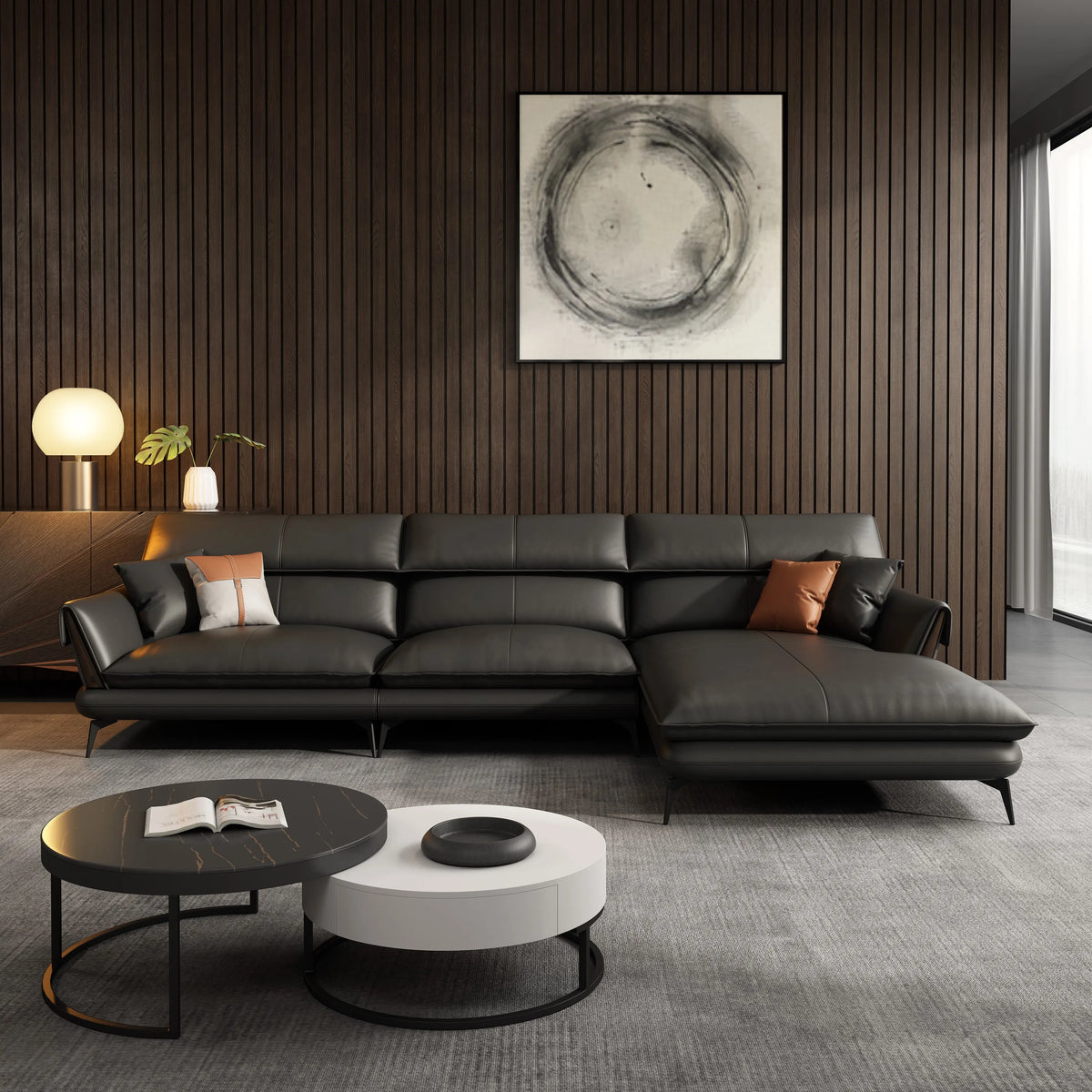 Best Seller Modern Leather Sofa Corner Simple Living Room Italian Luxury Leather Blue Sofa L Shaped Sectional Couch