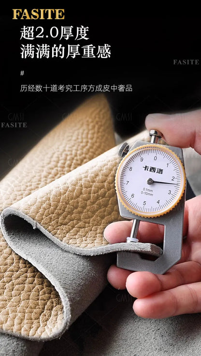 New Chinese ebony leather sofa high-end villa living room leather art home simple solid wood cowhide corner combination