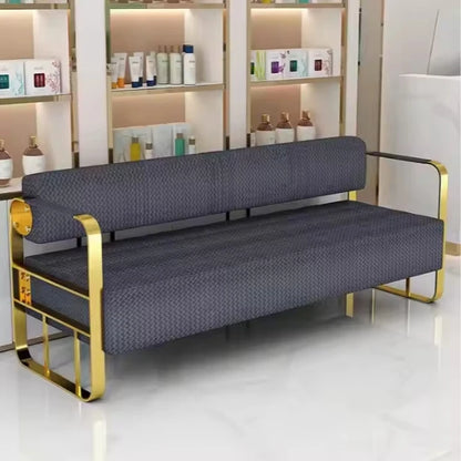 Same light luxury lounge chair, hair salon, nail salon, light luxury stainless steel sofa , lounge area