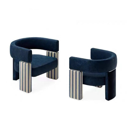 Modern simple fabric negotiation leisure sofa chair designer single  Internet celebrity  Nordic metal leisure chair