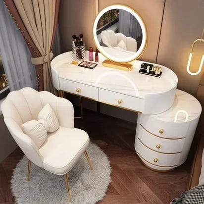 Vanity Table Stand Makeup Vanity Table Girls White Bedroom Desk Vanity Table Drawers Storage Coiffeuse De Chambre Home Furniture