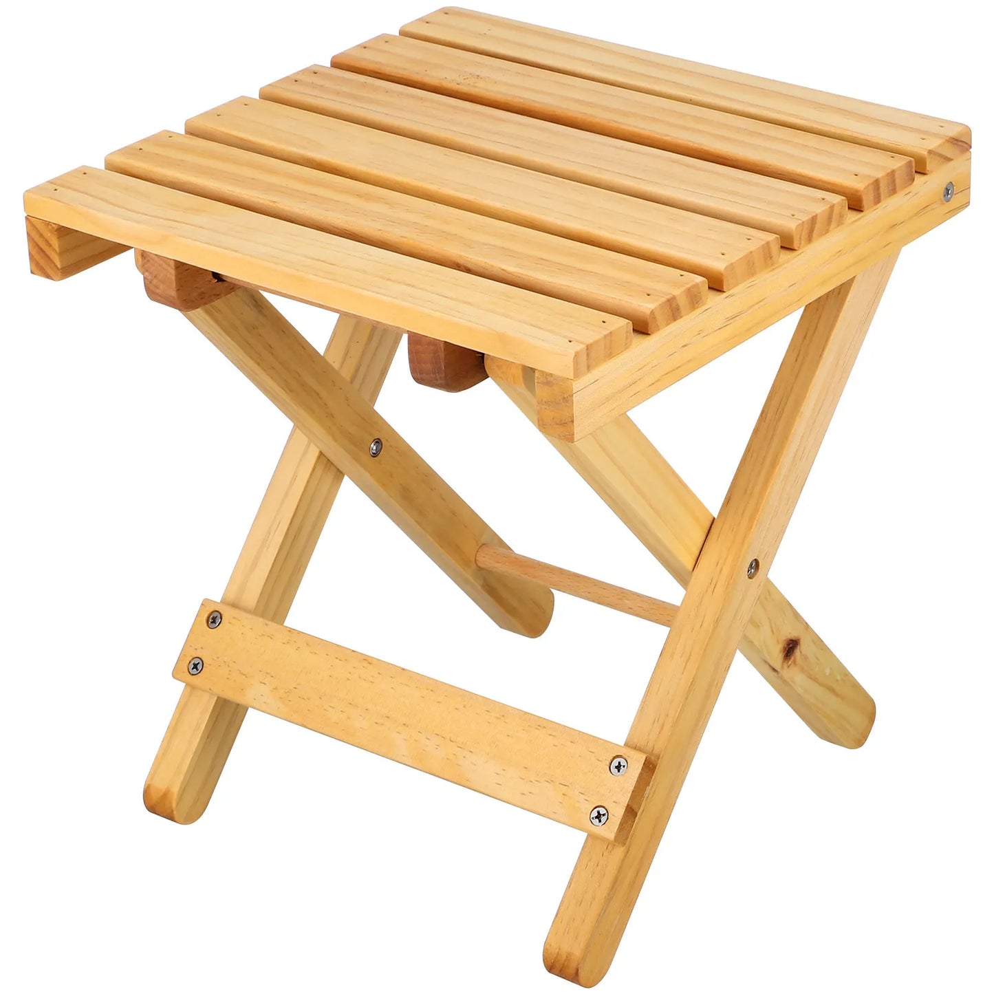 Folding Wooden Small Table Portable Outdoor Wine Table Stable Legs Simple Beautiful Design for Picnic Garden Party Serving Desk