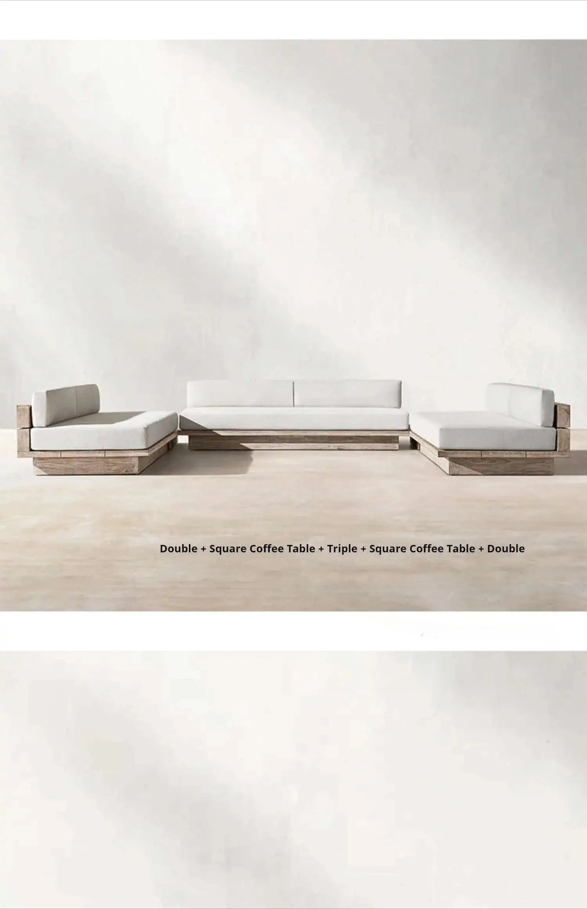 Japanese Style Waterproof and Sunscreen Garden Sofa, Minimalist Designer, Modern Garden Sofa, Artistic Outdoor Furniture, Divano